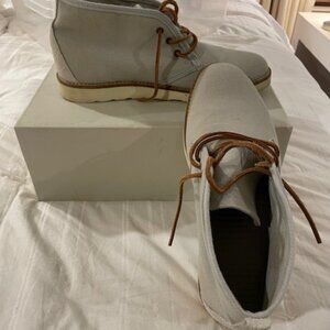 GRAY SUEDE ANKLE BOOTS BY WESC